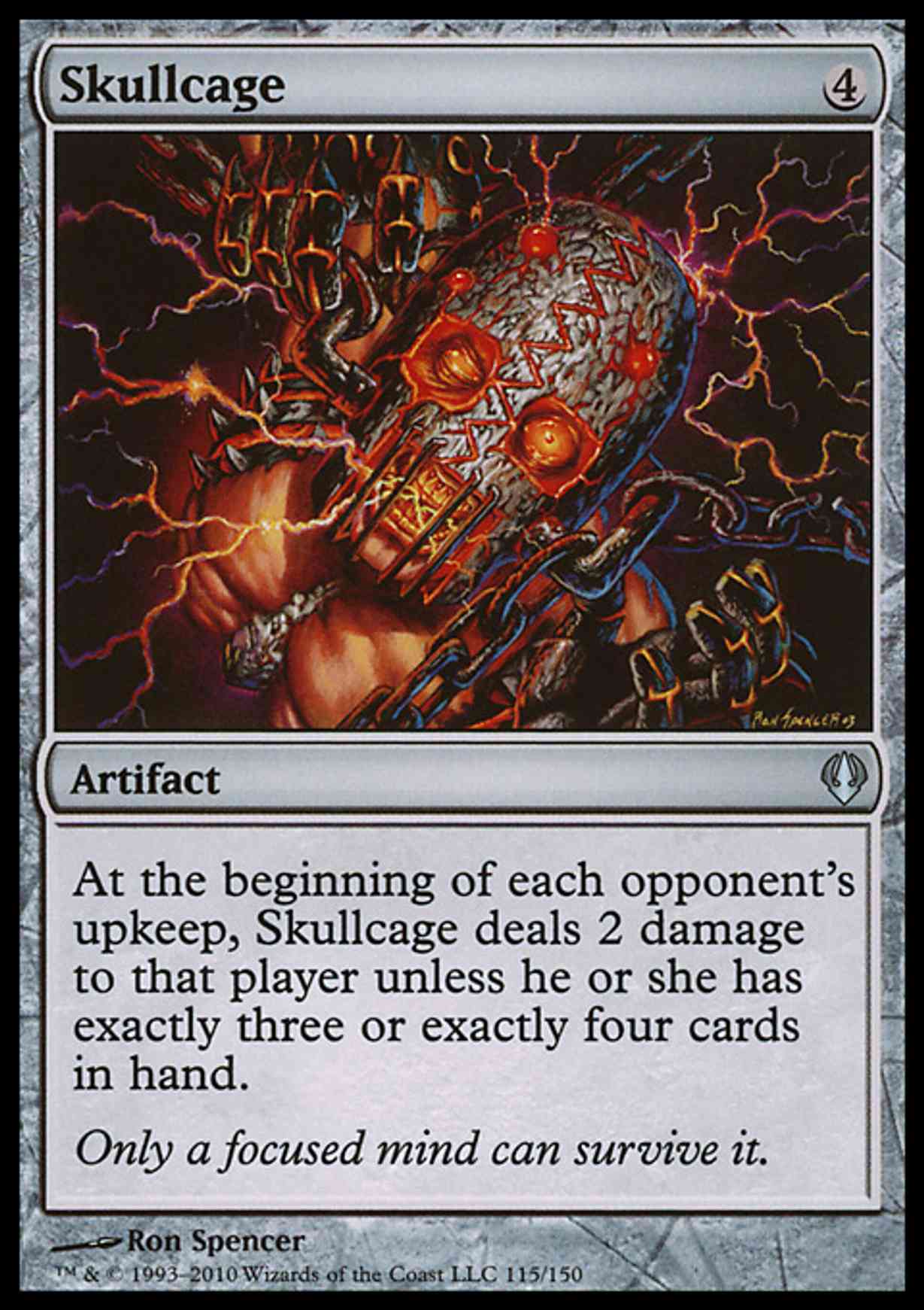 Skullcage magic card front