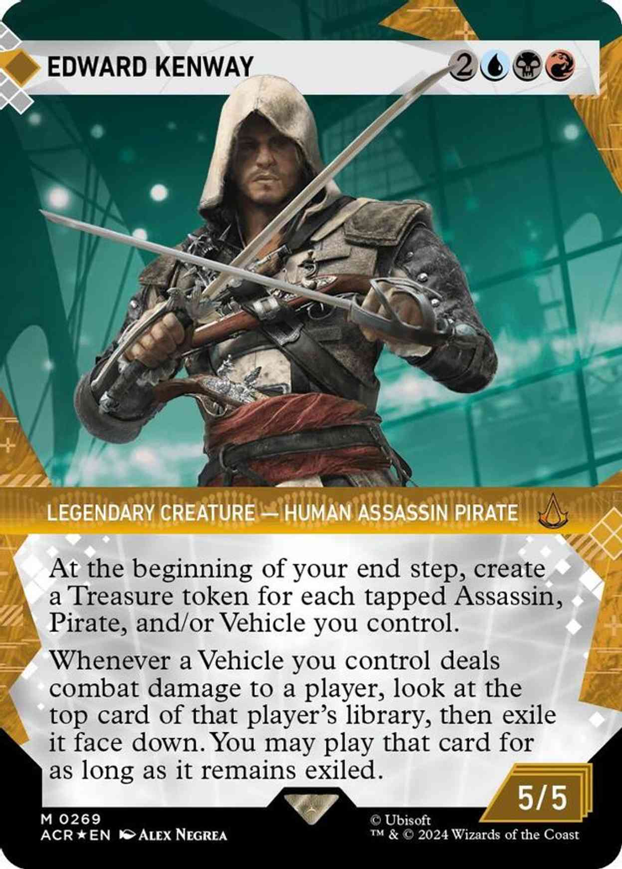 Edward Kenway (Showcase) (Textured Foil) magic card front