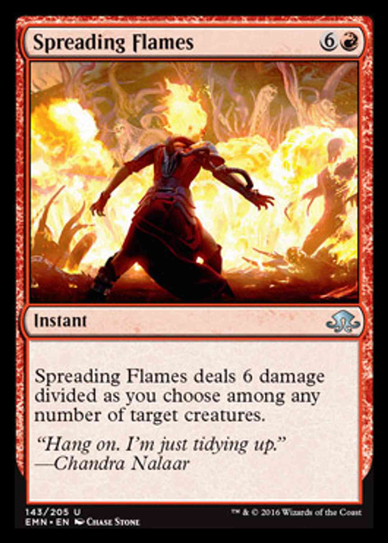 Spreading Flames magic card front
