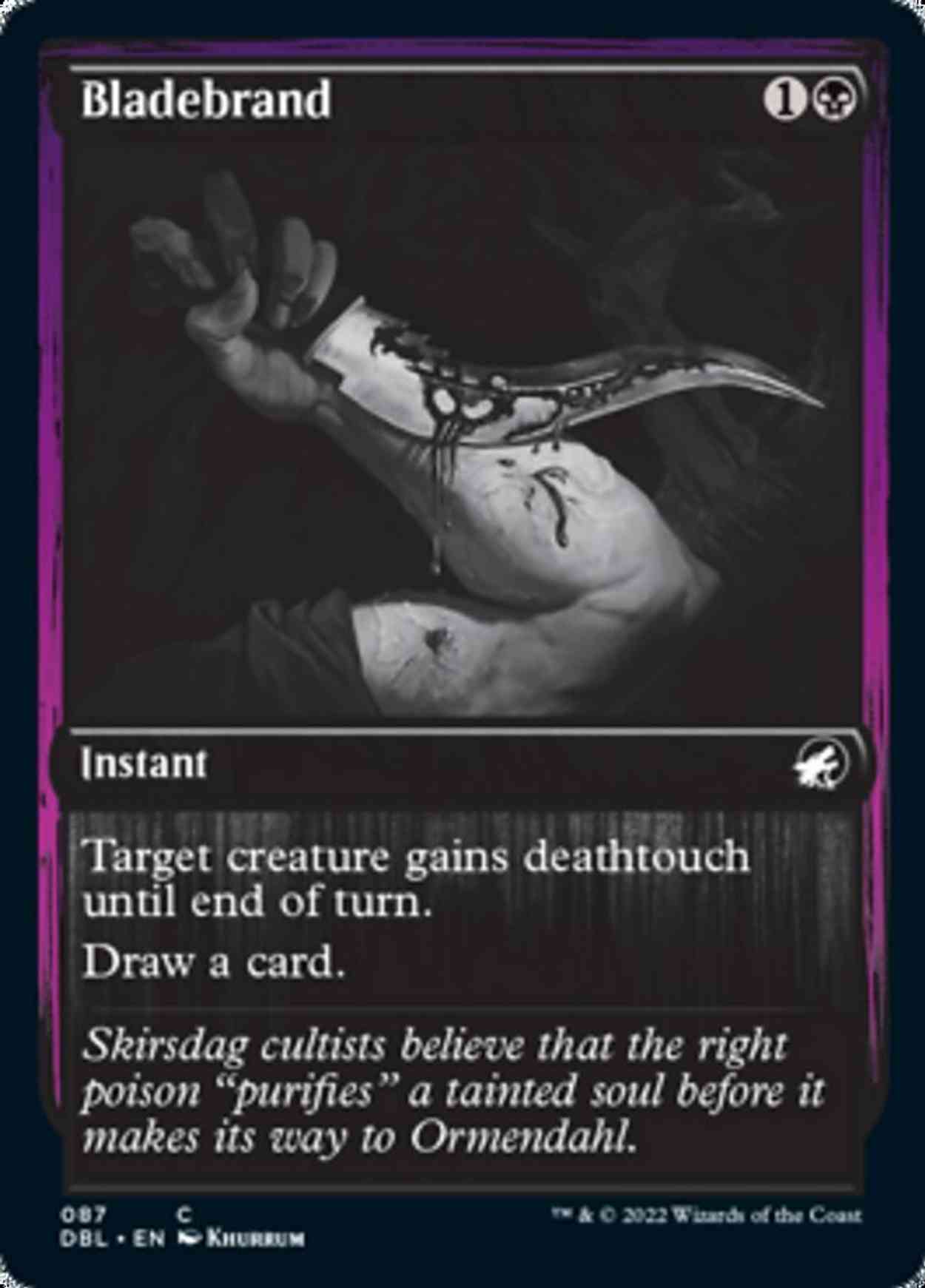 Bladebrand magic card front