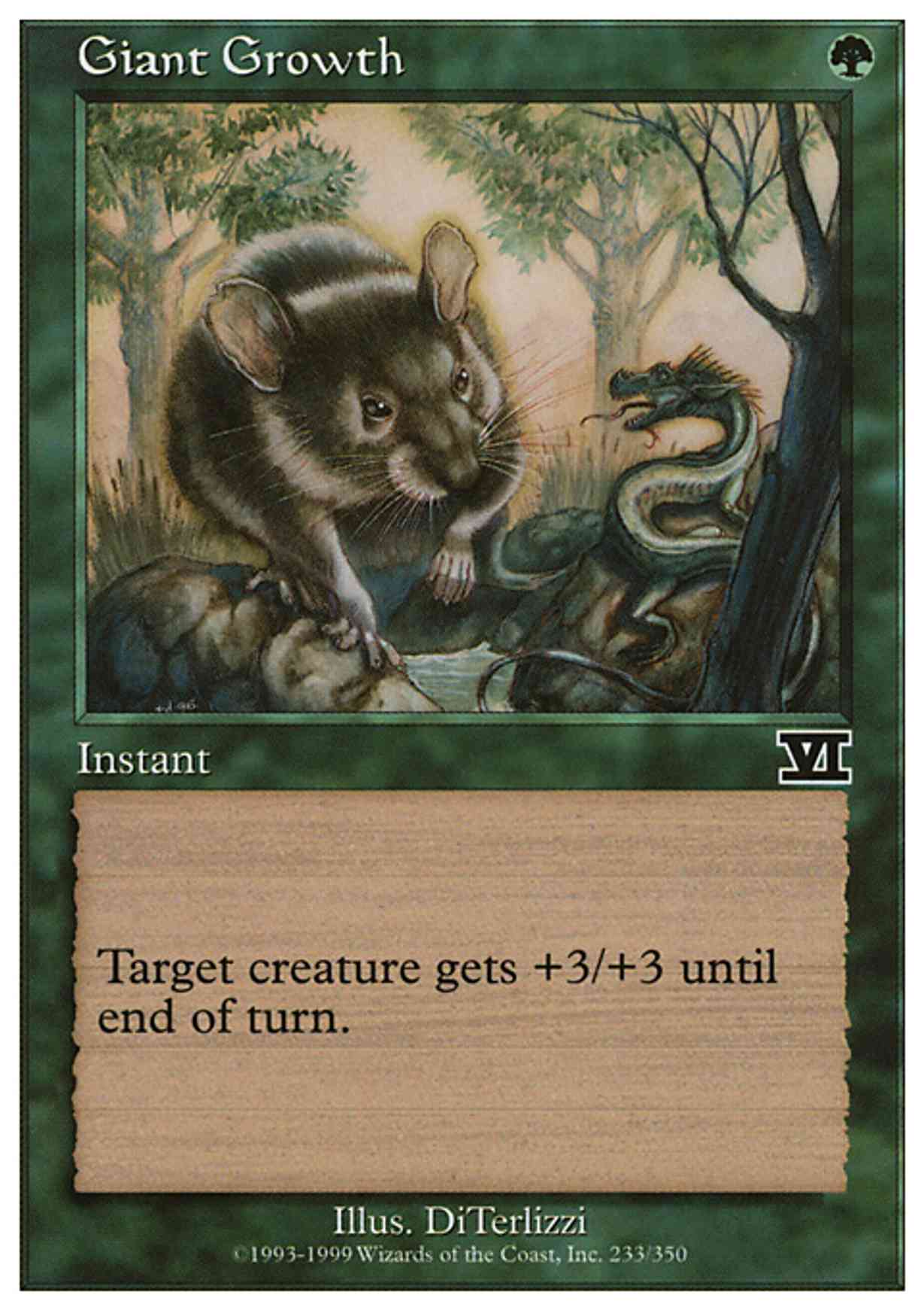 Giant Growth magic card front