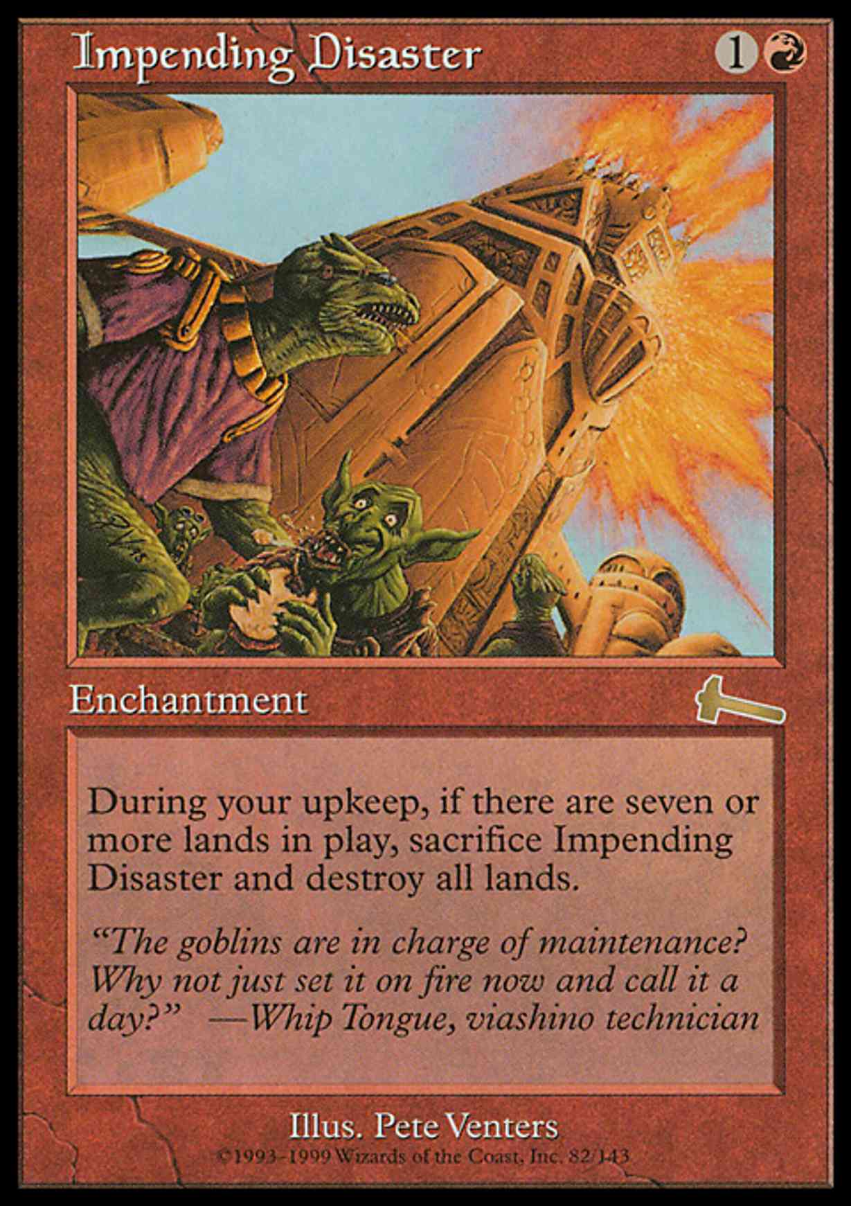 Impending Disaster magic card front