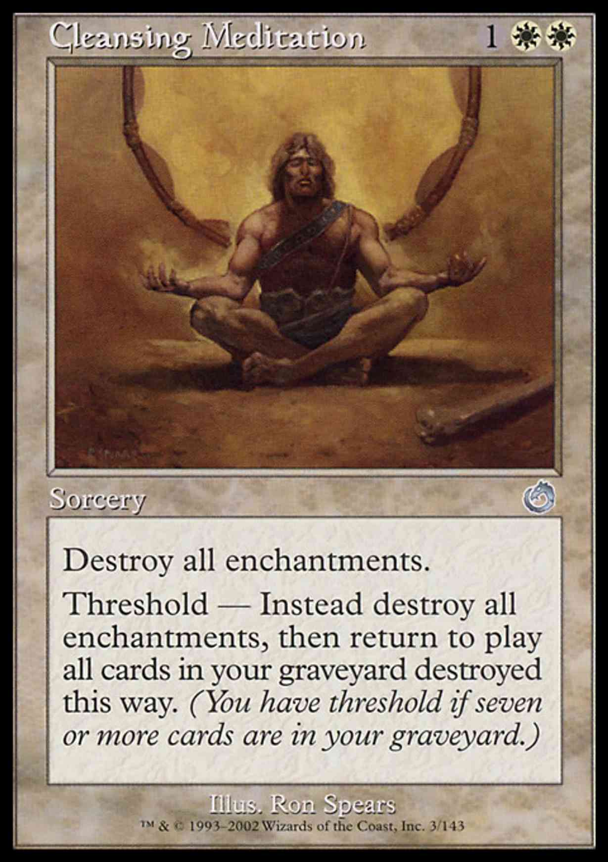 Cleansing Meditation magic card front