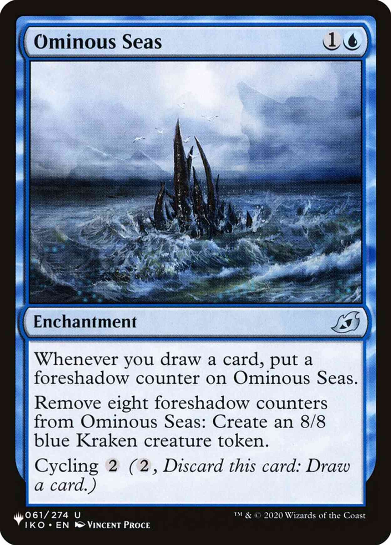 Ominous Seas magic card front