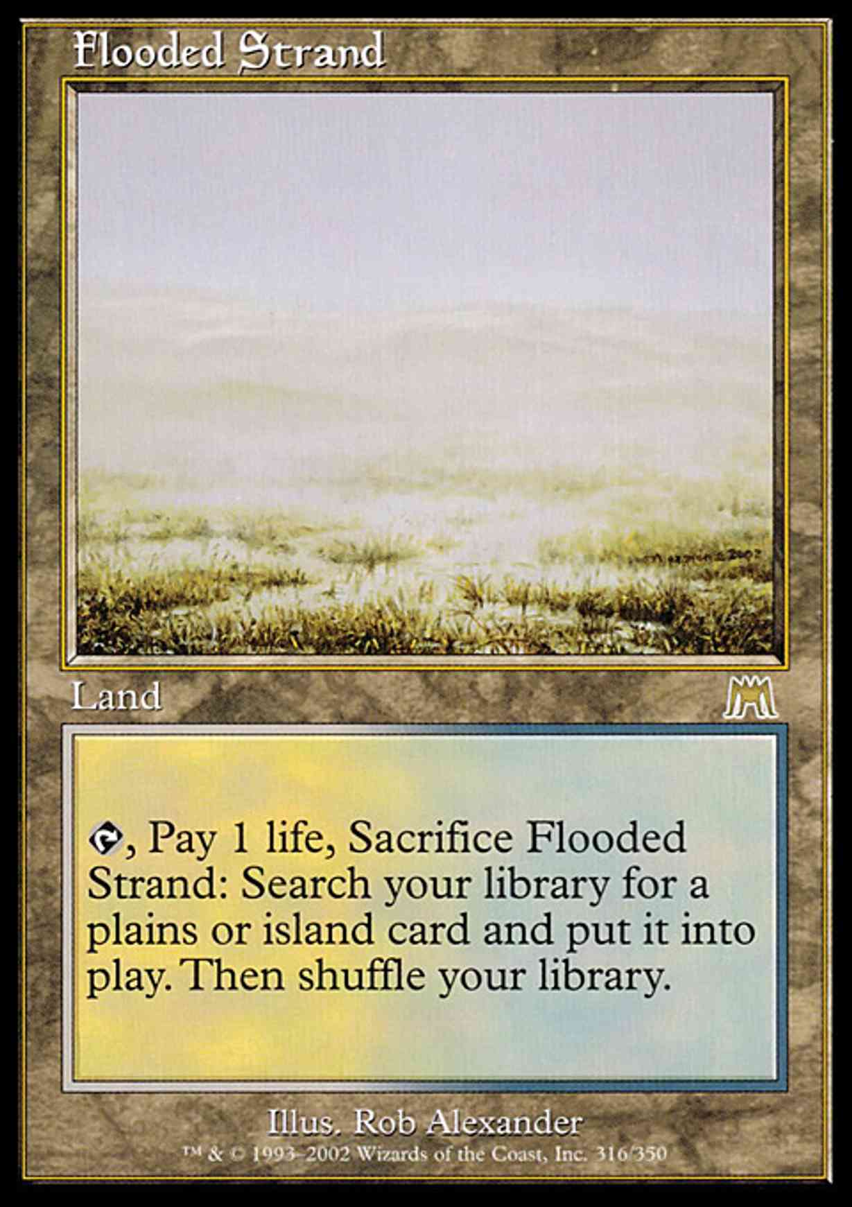 Flooded Strand magic card front