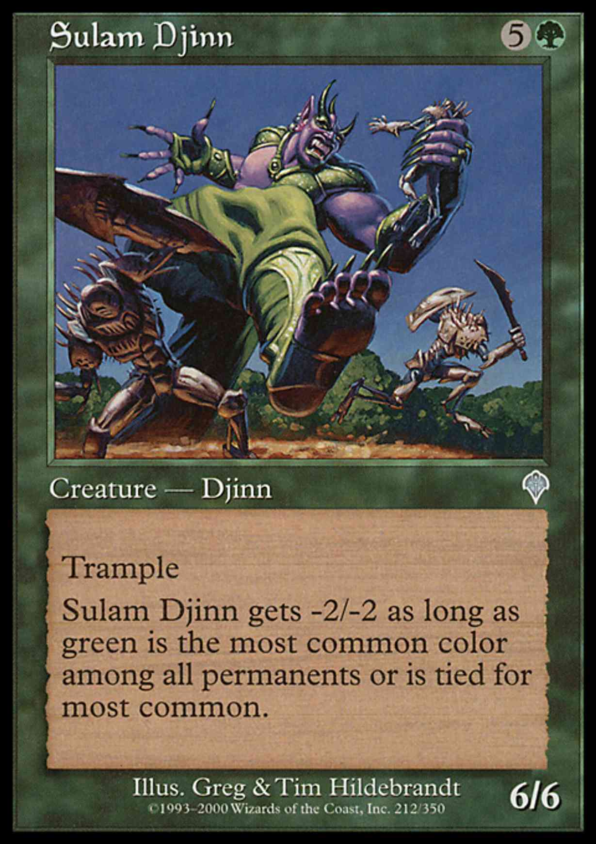 Sulam Djinn magic card front
