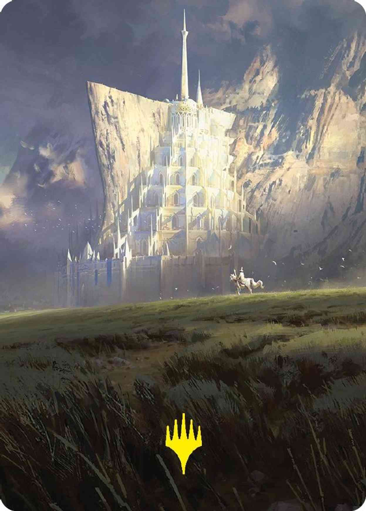 Minas Tirith Art Card (Gold-Stamped Signature) magic card front