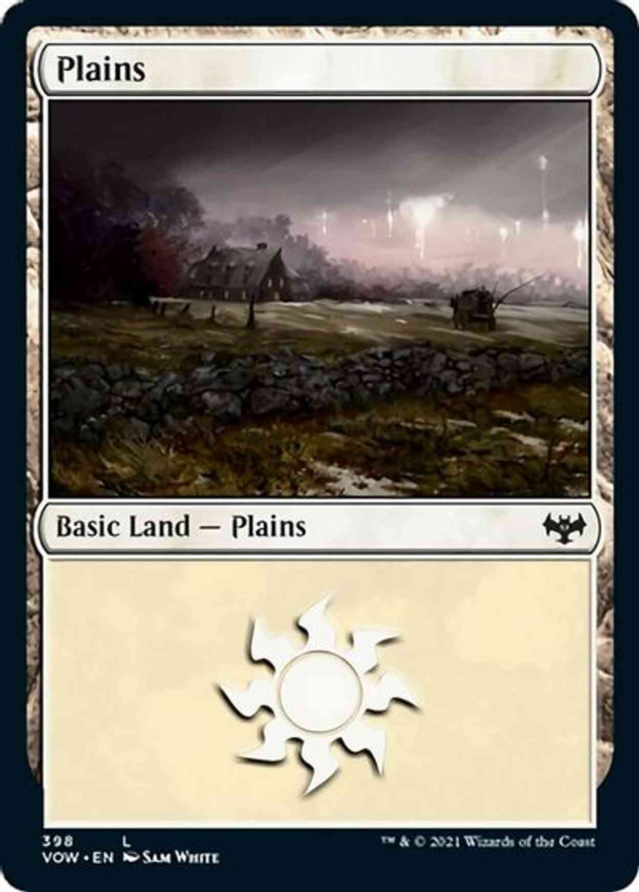 Plains (398) magic card front