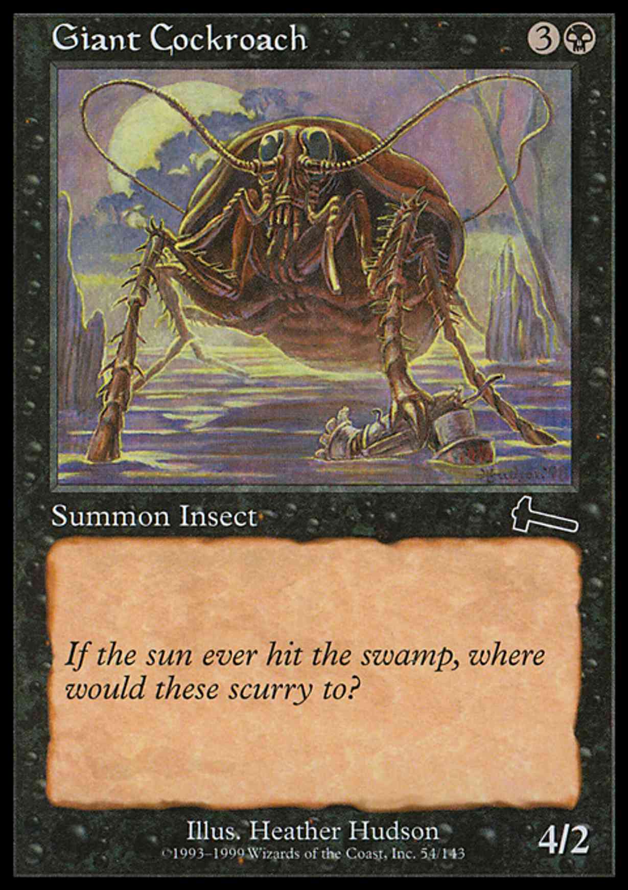 Giant Cockroach magic card front