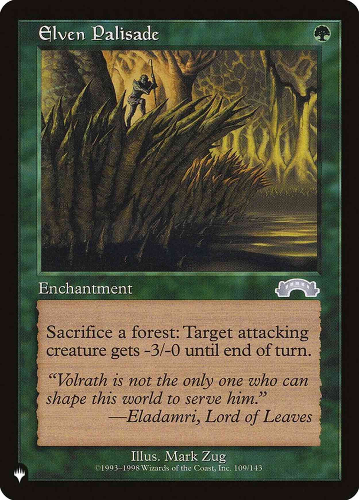 Elven Palisade magic card front