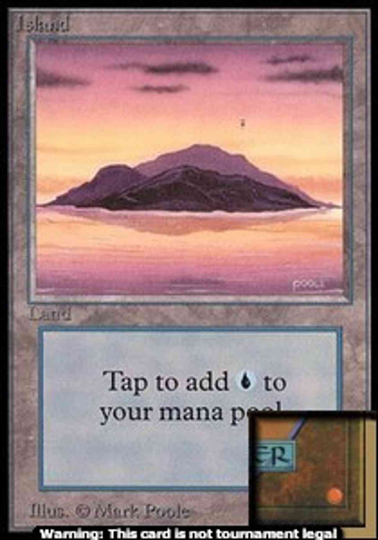 Island (A) (CE) magic card front