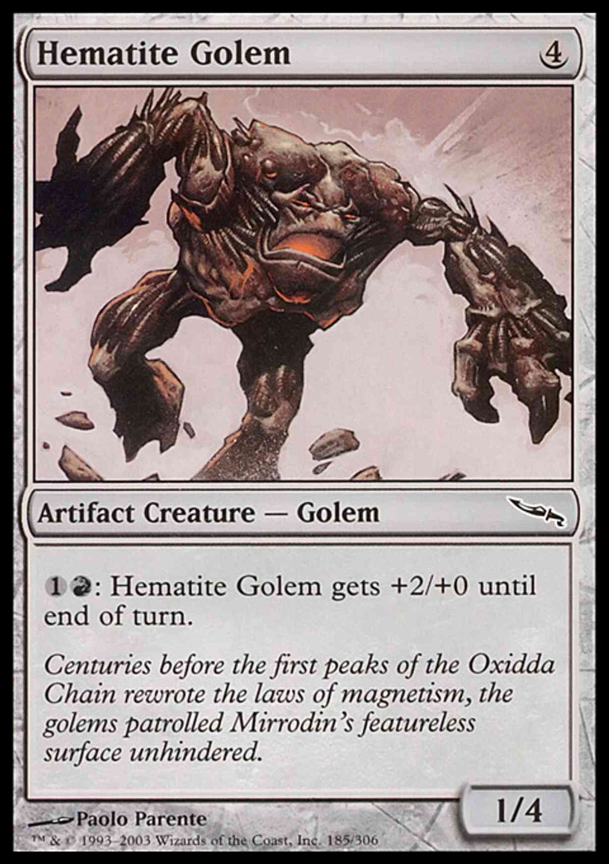 Hematite Golem magic card front