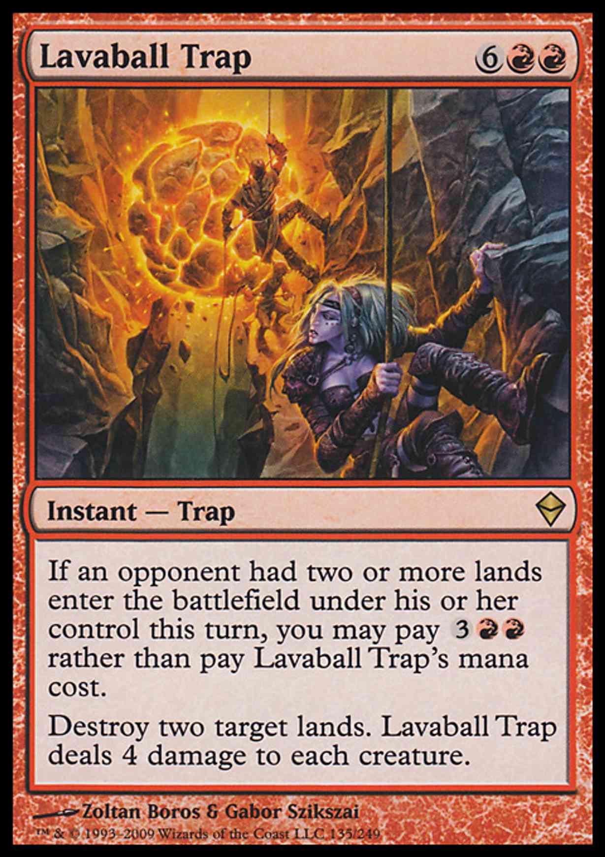 Lavaball Trap magic card front