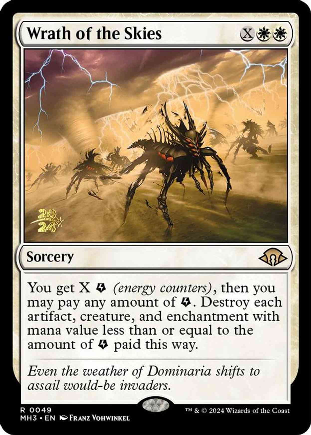 Wrath of the Skies magic card front