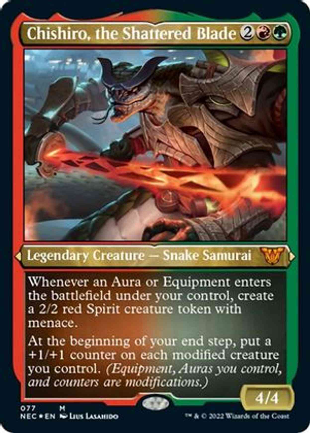 Chishiro, the Shattered Blade (Display Commander) - Thick Stock magic card front