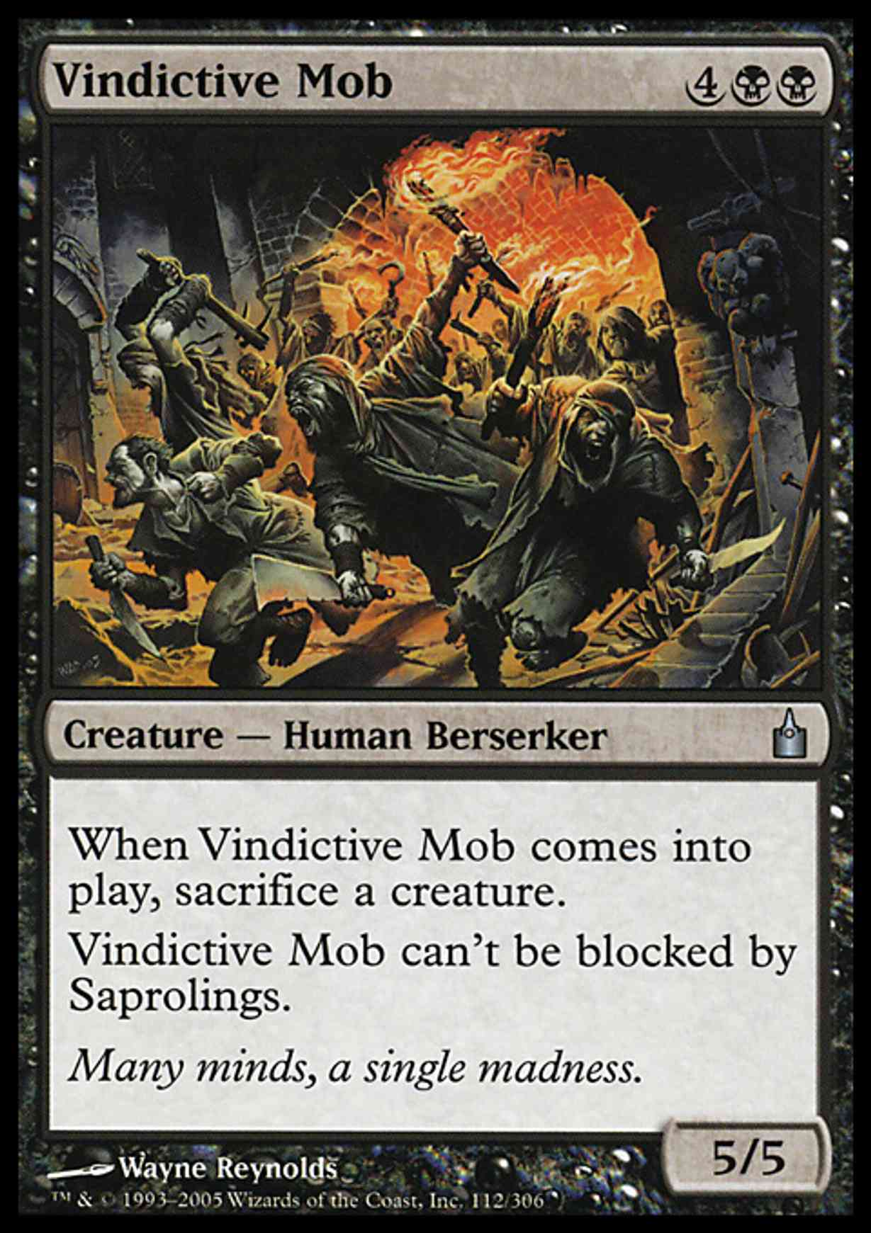 Vindictive Mob magic card front