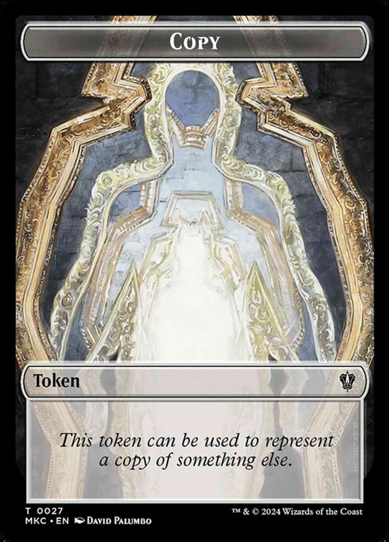 Copy // Zombie Double-Sided Token magic card front