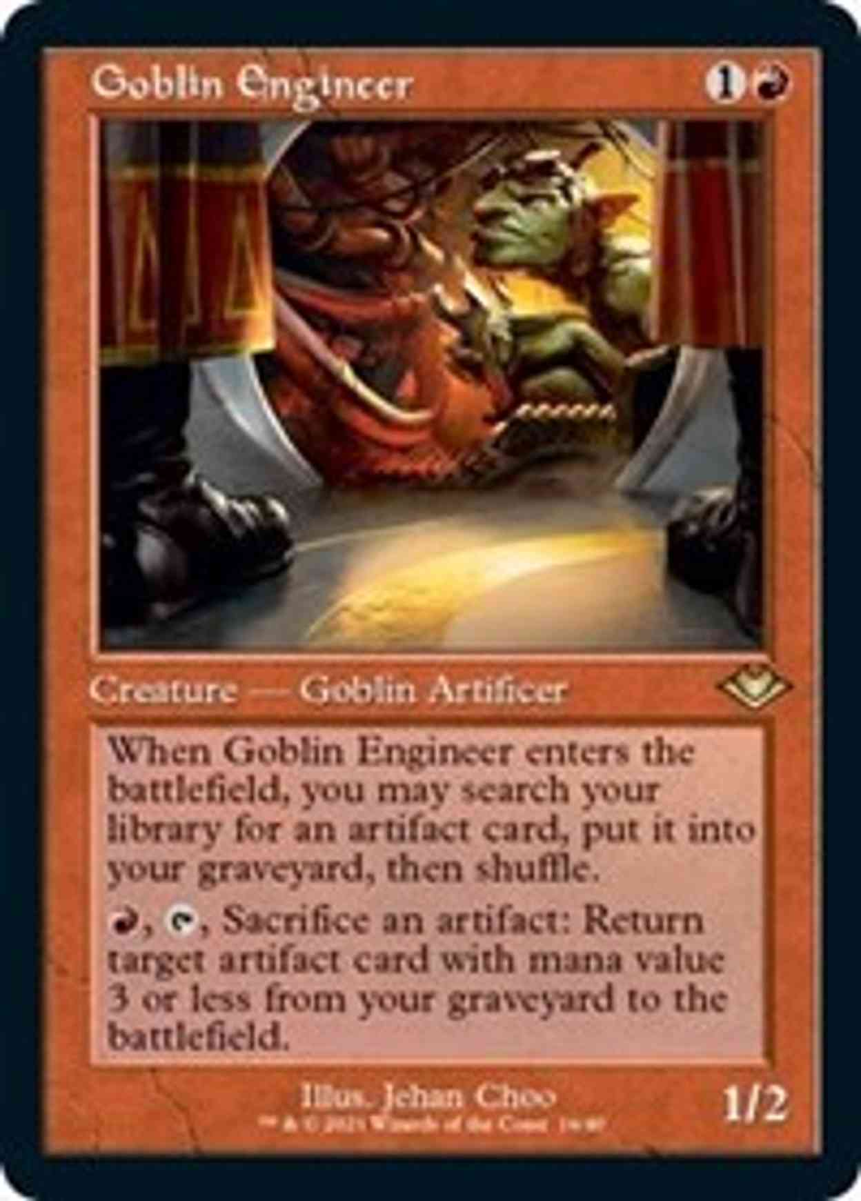Goblin Engineer (Retro Frame) (Foil Etched) magic card front