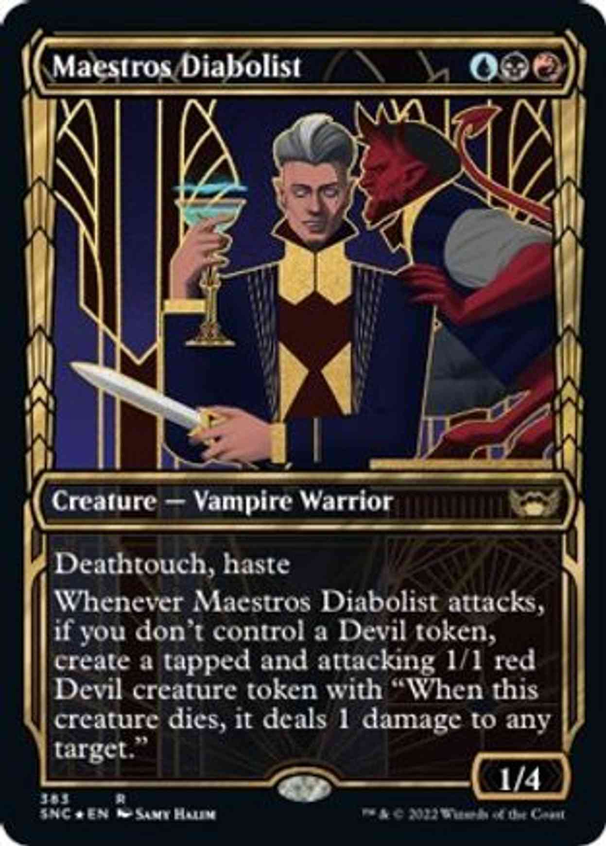 Maestros Diabolist (Gilded Foil) magic card front