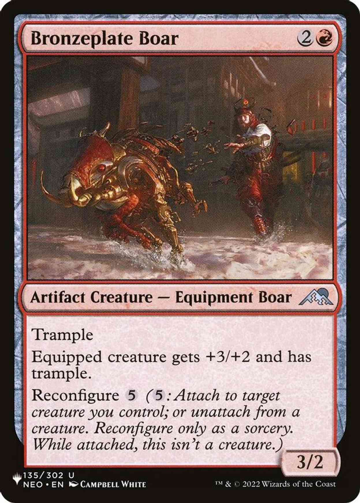 Bronzeplate Boar magic card front