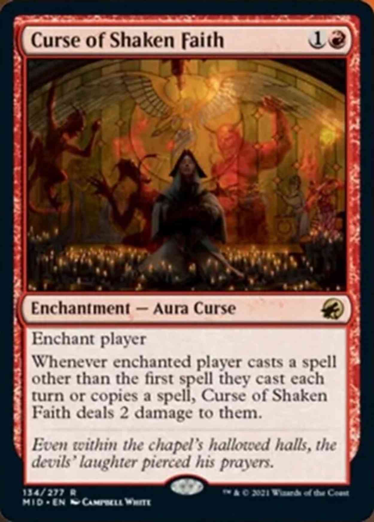 Curse of Shaken Faith magic card front