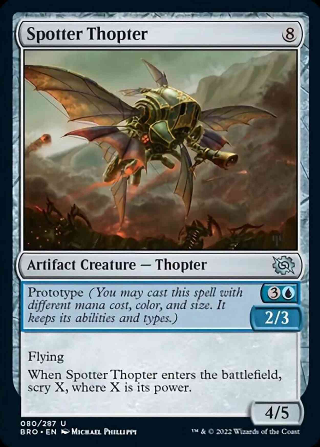 Spotter Thopter magic card front