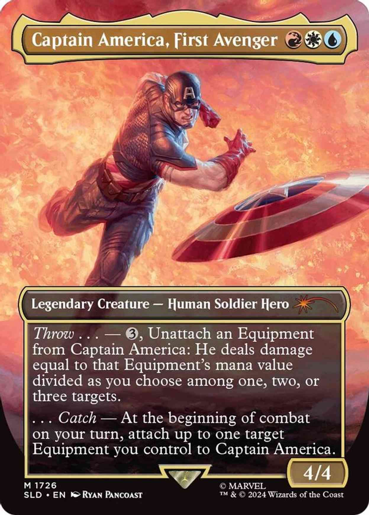 MTG マーベル Captain America Rainbow-Foil