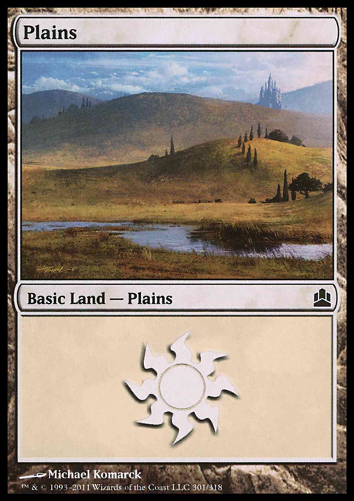 Plains (301) magic card front