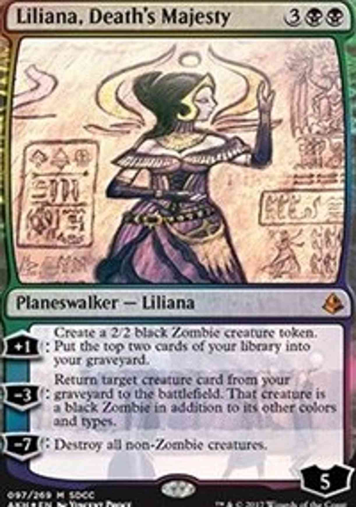 Liliana, Death's Majesty (SDCC 2017 Exclusive) magic card front