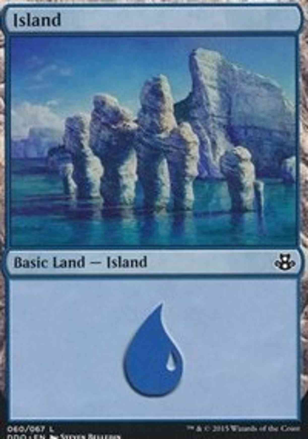 Island (60) magic card front