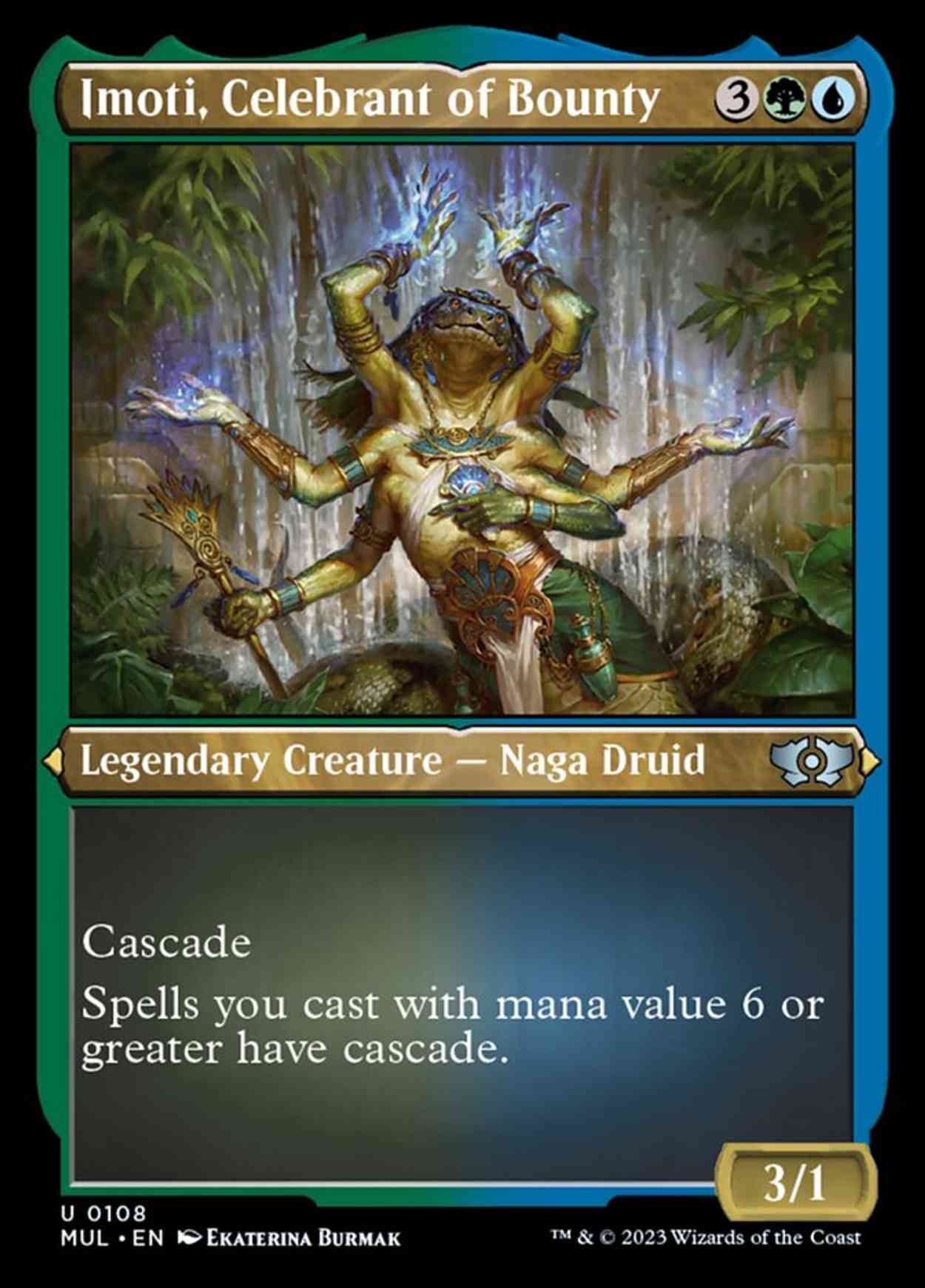 Imoti, Celebrant of Bounty (Foil Etched) magic card front