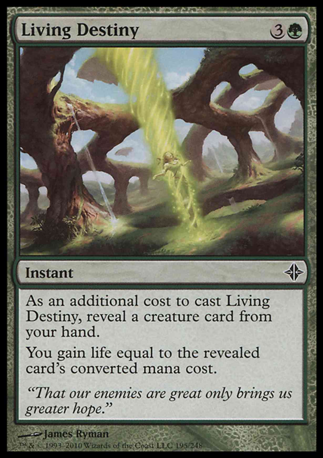 Living Destiny magic card front