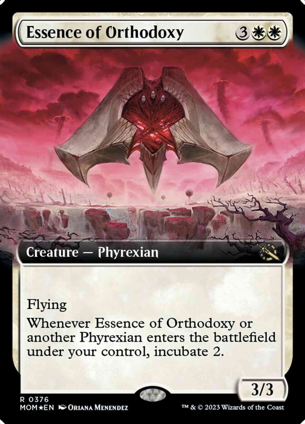 Essence of Orthodoxy (Extended Art) magic card front