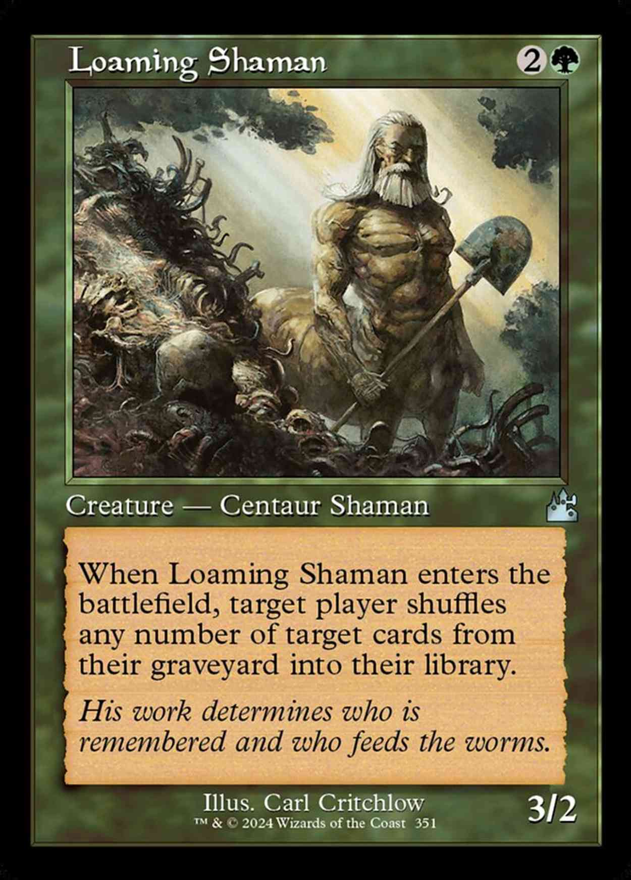 Loaming Shaman (Retro Frame) magic card front