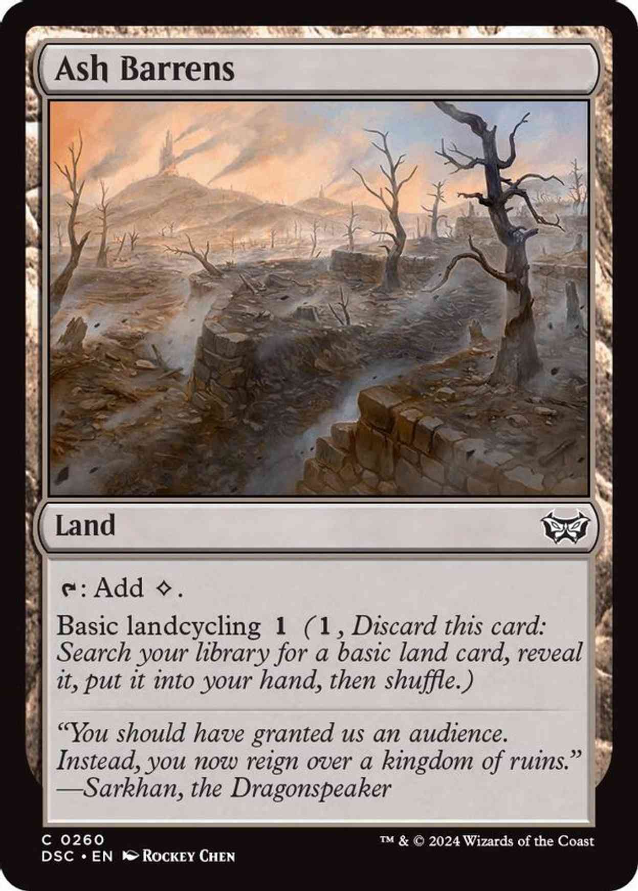 Ash Barrens magic card front