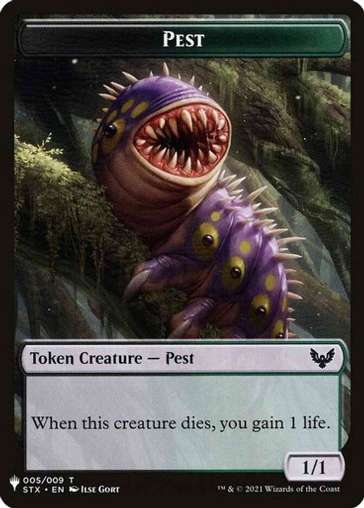 Pest // Emblem - Jace, Telepath Unbound Double-Sided Token magic card front