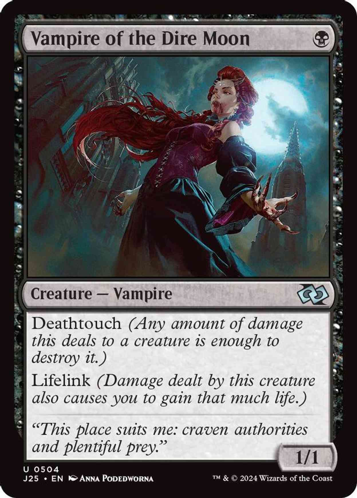 Vampire of the Dire Moon magic card front