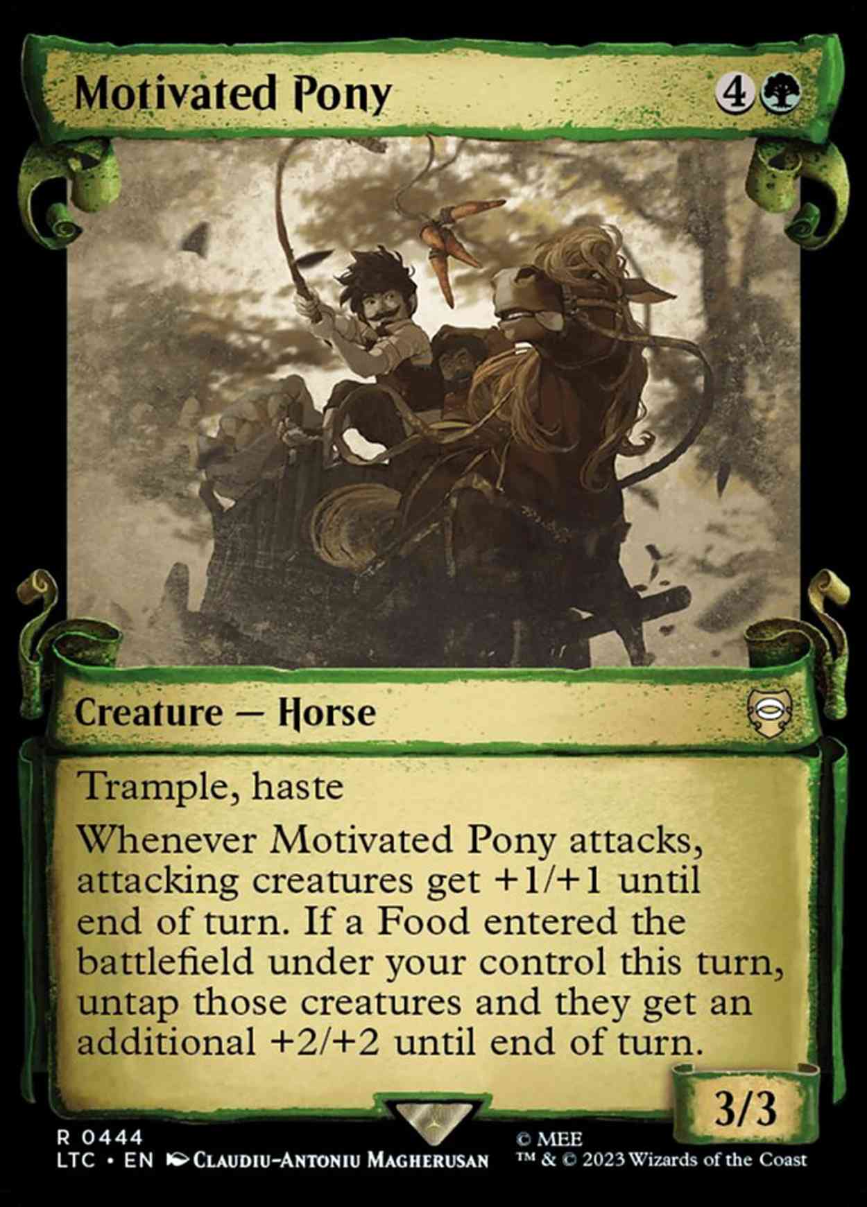 Motivated Pony (Showcase Scrolls) magic card front