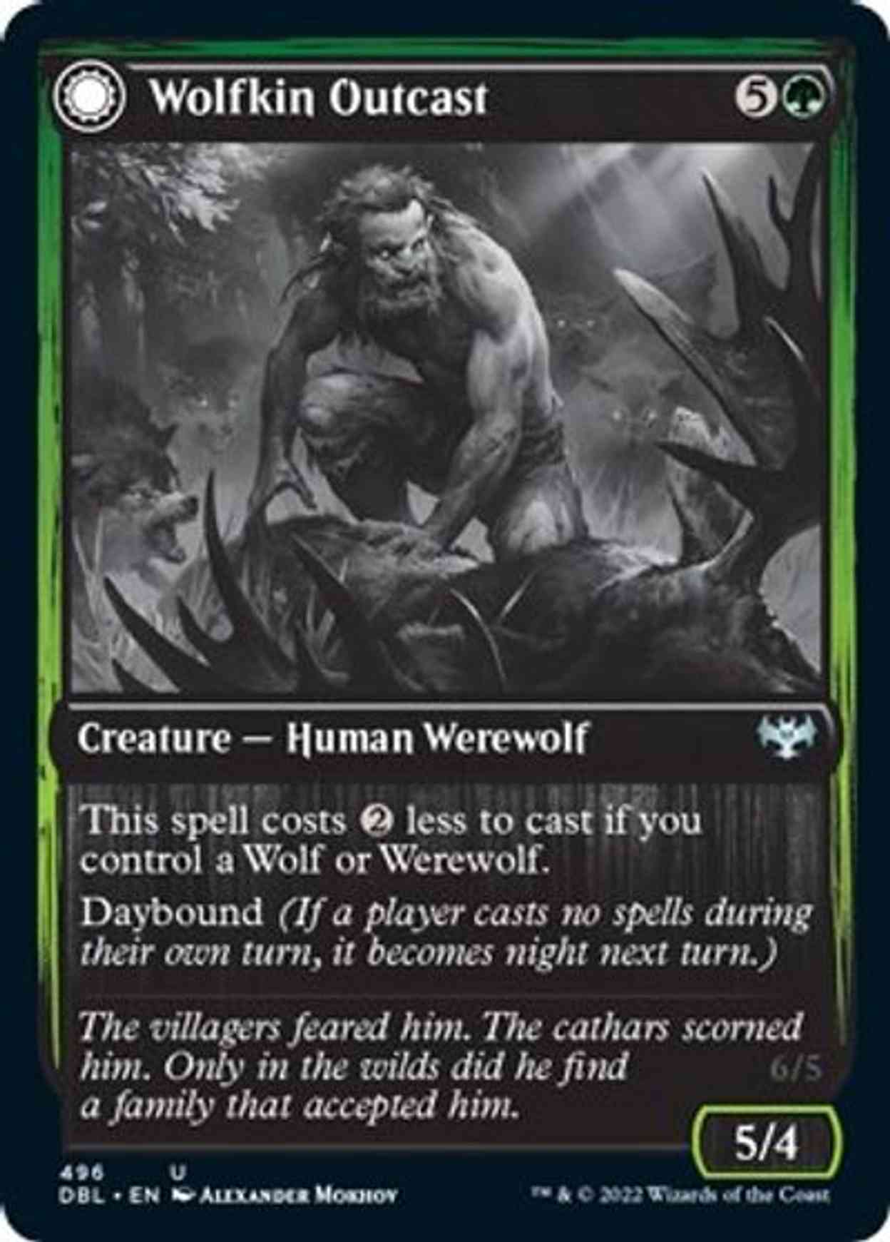 Wolfkin Outcast magic card front