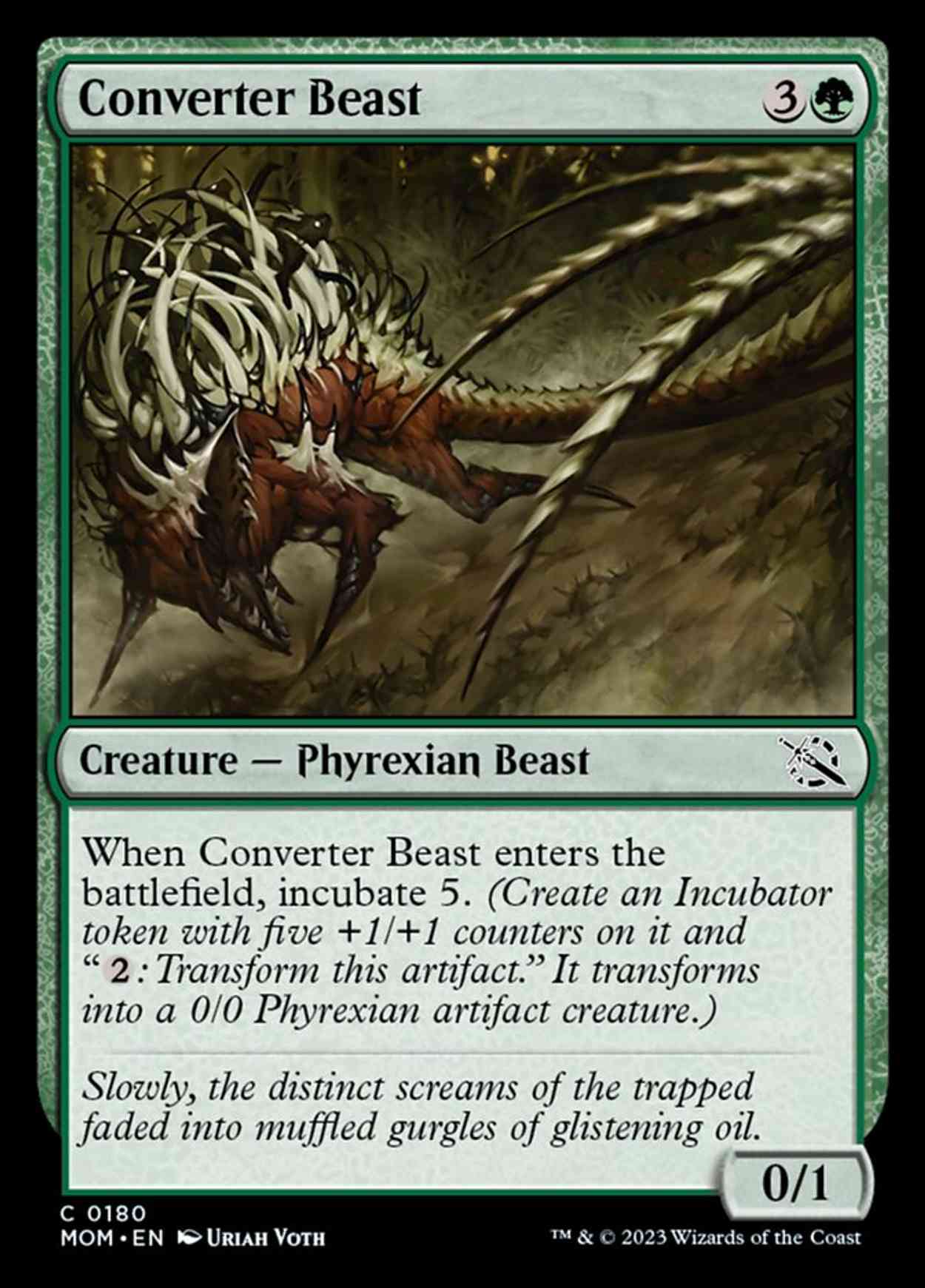Converter Beast magic card front