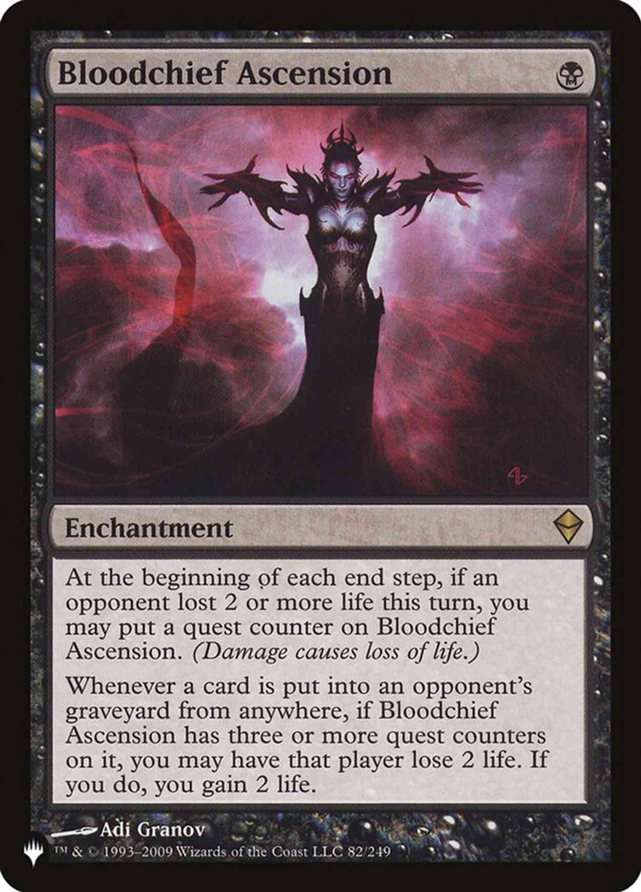 Bloodchief Ascension magic card front