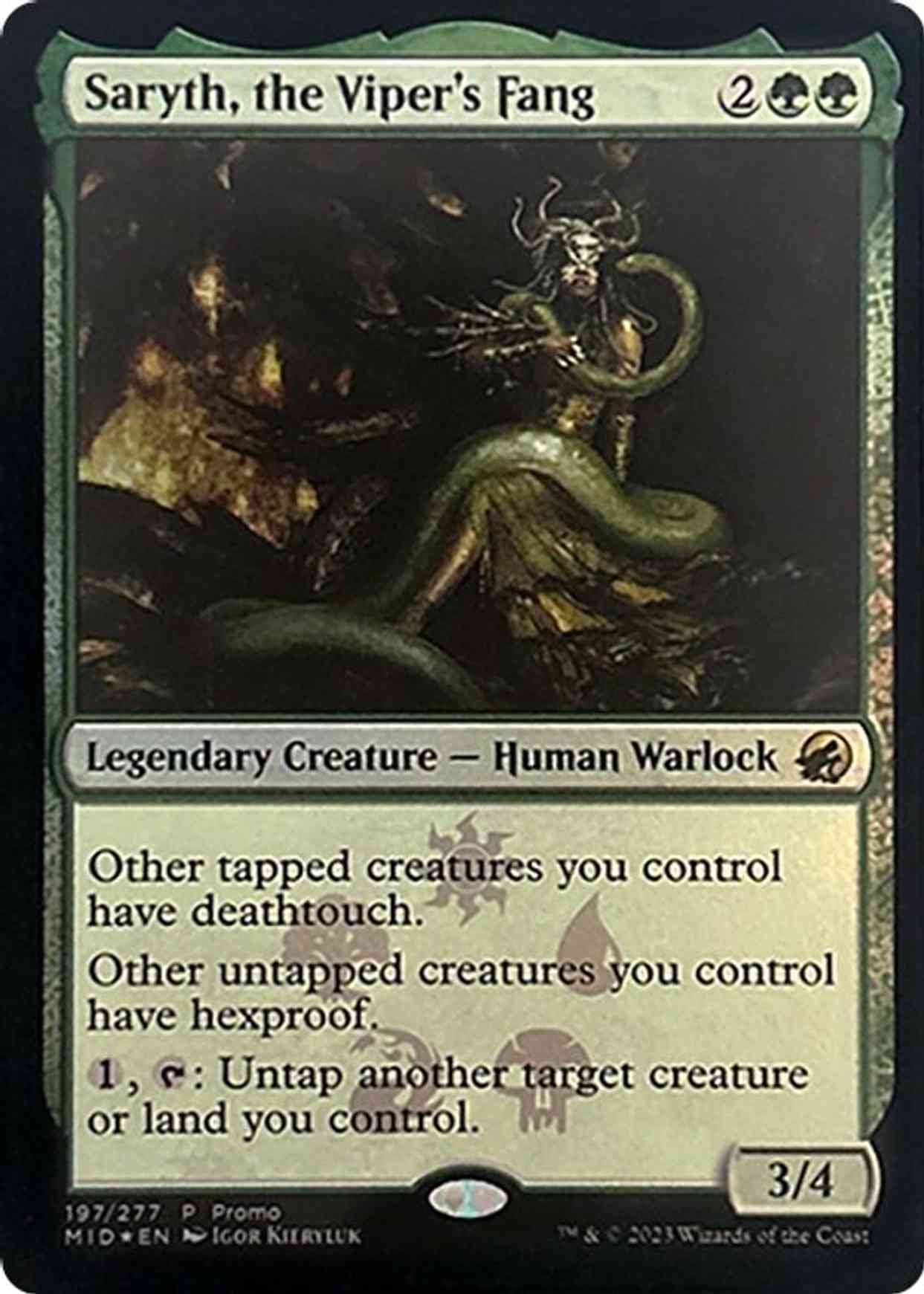 Saryth, the Viper's Fang magic card front