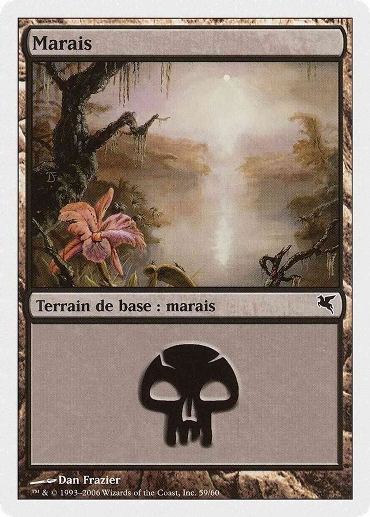 Swamp (French) - "Marais" (F59) magic card front