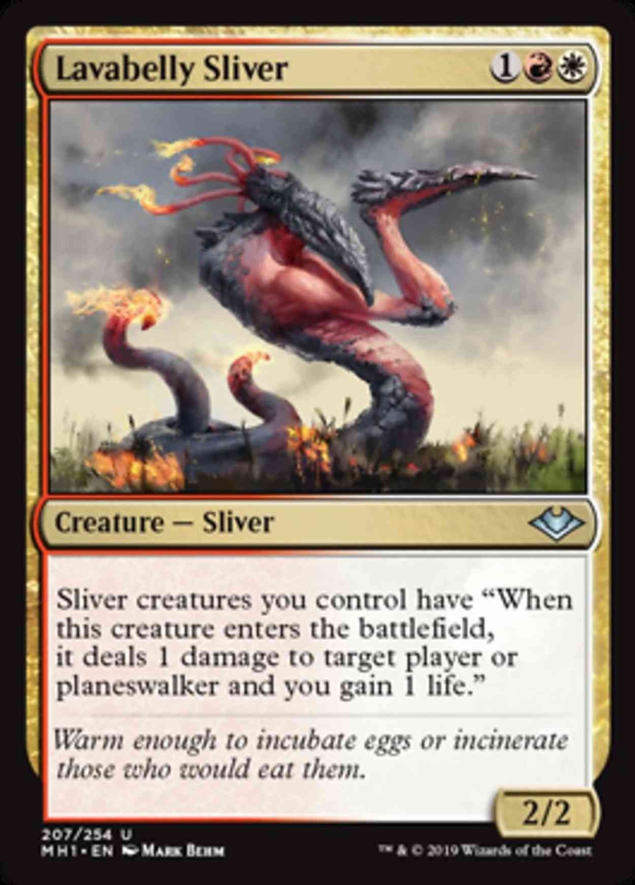 Lavabelly Sliver magic card front