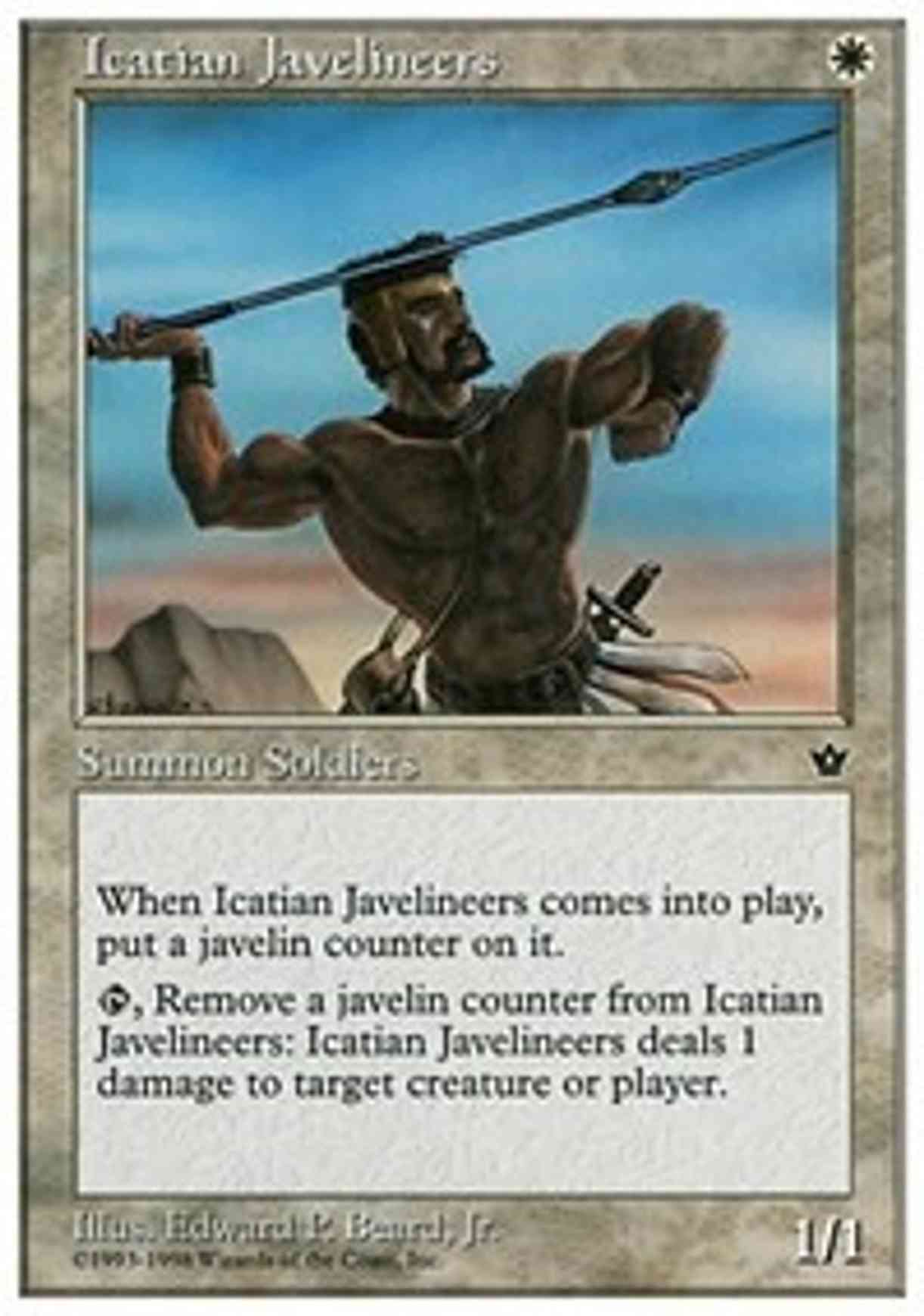 Icatian Javelineers magic card front