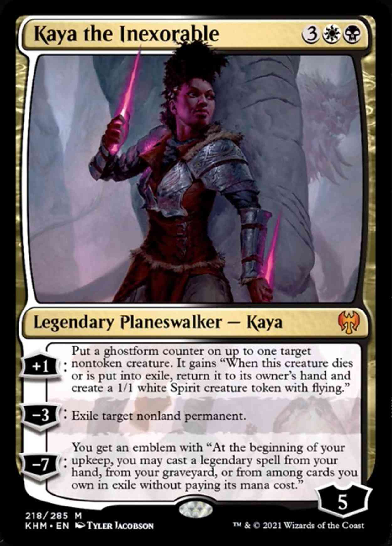 Kaya the Inexorable magic card front