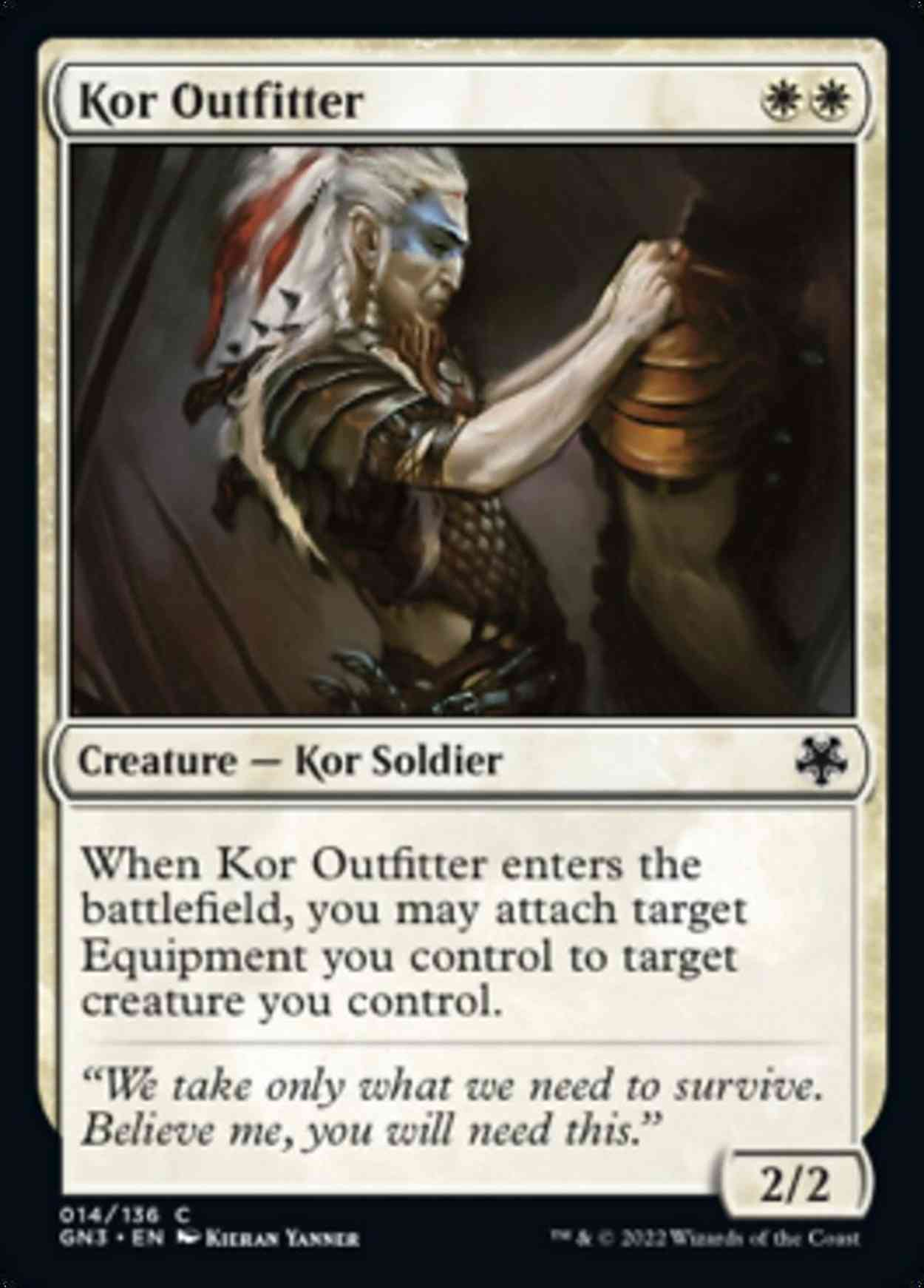 Kor Outfitter magic card front