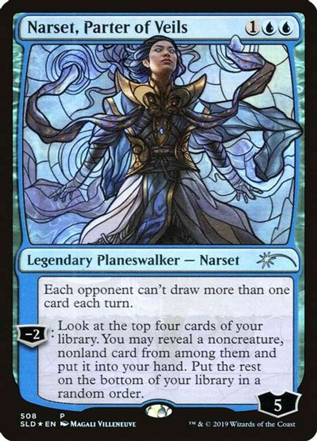 Narset, Parter of Veils (Stained Glass) magic card front