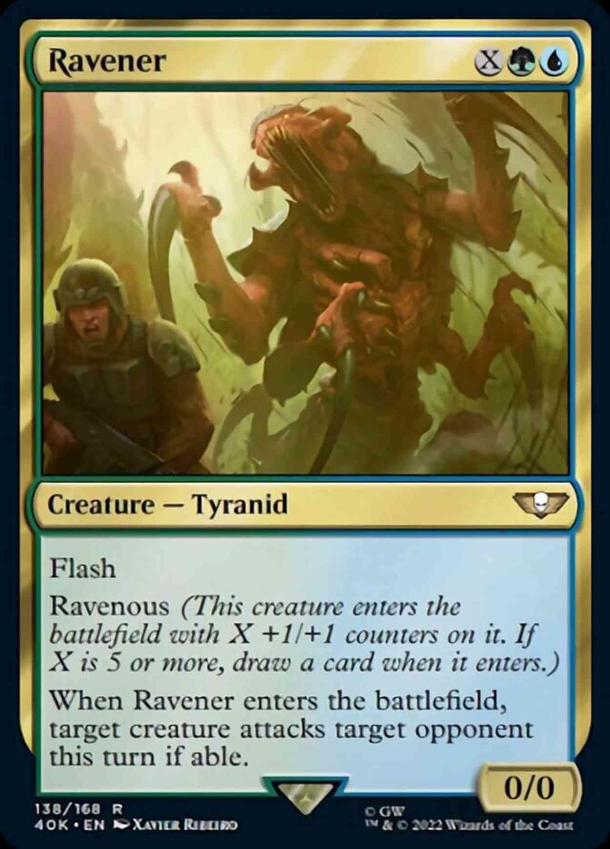 Ravener magic card front