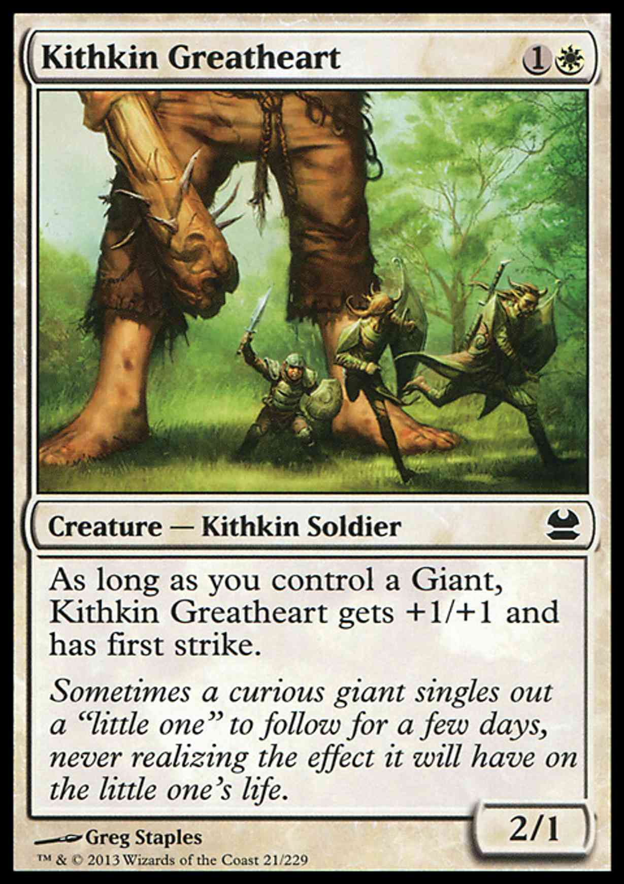 Kithkin Greatheart magic card front